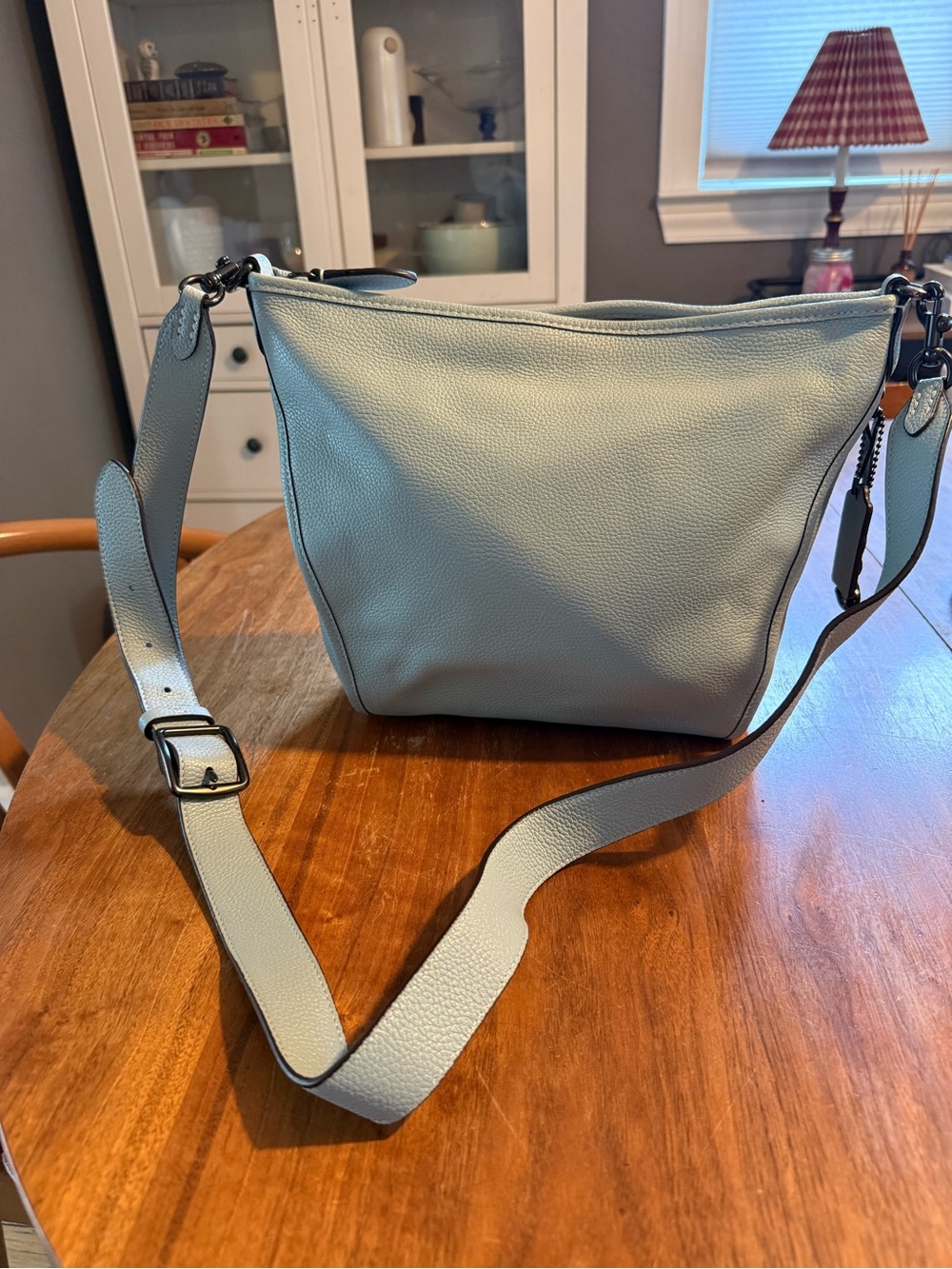 Light Blue Leather Crossbody Bag - Coach